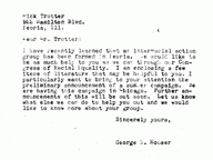 Letter from George Houser to Dick Trotter