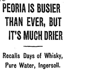 Peoria Busier Than Ever But Much Drier