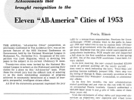 Eleven “All-America” Cities of 1953