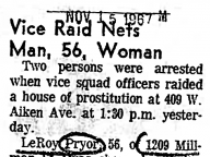 Vice Raid Nets Man, 56, Woman