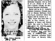 Obituary: Mrs. Viola Pryor