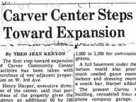 Carver Center Steps Toward Expansion