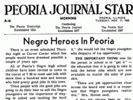 Negro Heroes In Peoria