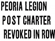 Peoria Legion Post Charter Revoked