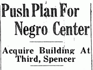 Push Plan for Negro Center