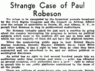 Strange Case of Paul Robeson