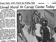 Unveil Mural At Carver Center Today